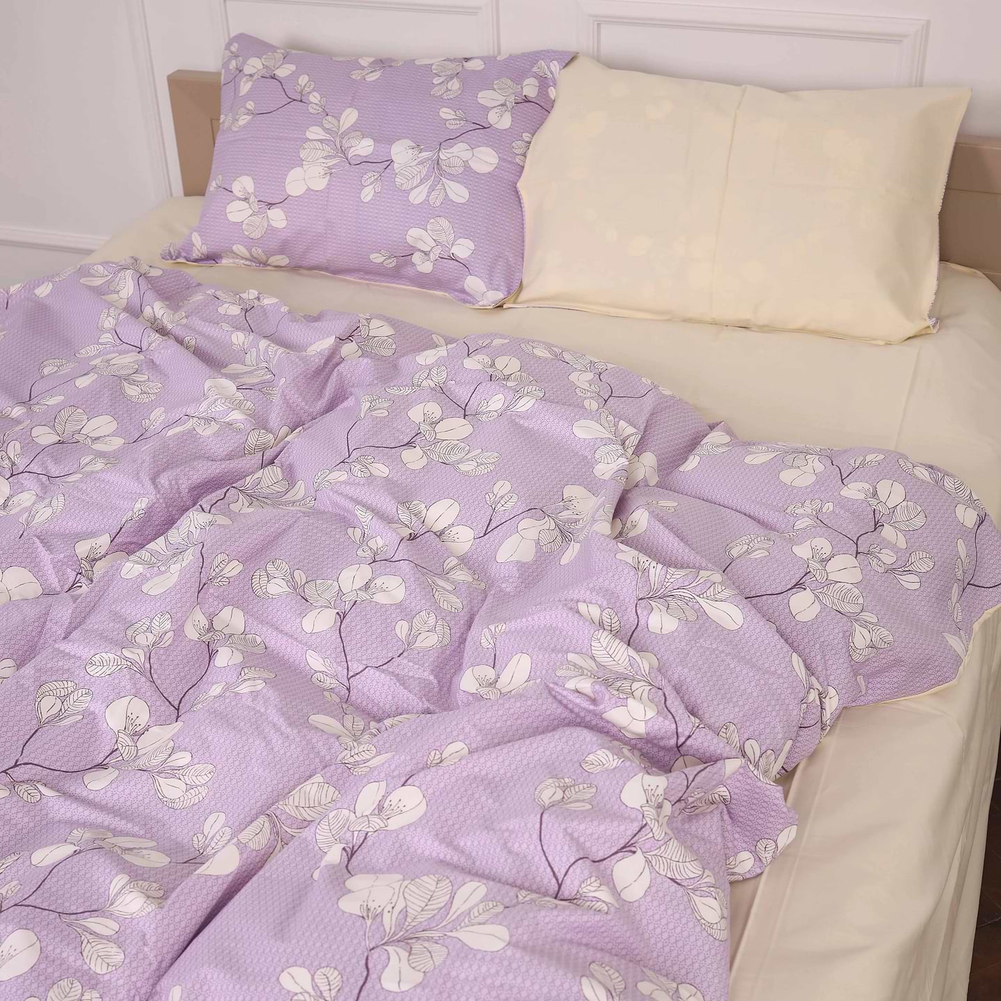 Комплект постільної білизни MirSon 22-1361 Yellow flower 220х240 (2200008467708)